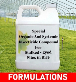 Formulations And Production Process of Organic And Systemic Insecticide Compound For Stalked - Eyed Flies in Rice