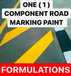 ONE ( 1 ) COMPONENT ROAD MARKING PAINT FORMULATIONS AND PRODUCTION PROCESS