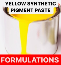 YELLOW SYNTHETIC PIGMENT PASTE FORMULATIONS AND PRODUCTION PROCESS
