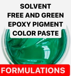 SOLVENT FREE AND GREEN EPOXY PIGMENT COLOR PASTE FORMULATION AND PRODUCTION PROCESS
