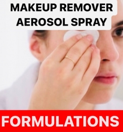 MAKEUP REMOVER AEROSOL SPRAY FORMULATIONS AND PRODUCTION PROCESS