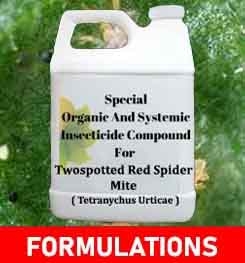 Formulations And Production Process of Organic Insecticide Compound For Twospotted Red Spider Mite ( Tetranychus Urticae )