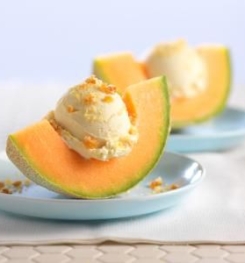 MELON ICE CREAMS ( FACTORY - MADE ) FORMULATIONS AND PRODUCTION PROCESS