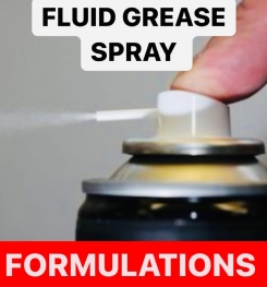 FLUID GREASE SPRAY FORMULATIONS AND PRODUCTION PROCESS