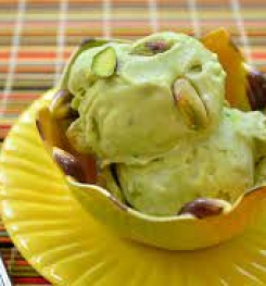 DIET AND LIGHT PISTACHIO ICE CREAMS ( FACTORY - MADE ) FORMULATIONS AND PRODUCTION PROCESS