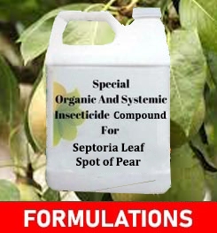 Formulations And Production Process of Organic And Systemic Fungicide Compound For Septoria Leaf Spot of Pear