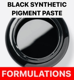 BLACK SYNTHETIC PIGMENT PASTE FORMULATIONS AND PRODUCTION PROCESS