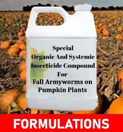 Formulations And Production Process of Organic And Systemic Insecticide Compound For Fall Armyworms on Pumpkin Plants