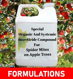 Formulations And Production Process of Organic And Systemic Insecticide Compound For Spider Mites on Apple Trees