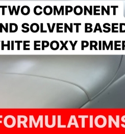 TWO COMPONENT AND SOLVENT BASED WHITE EPOXY PRIMER FORMULATION AND PRODUCTION PROCESS