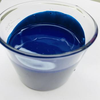 How to make water based and acrylic dark blue pigment paint paste