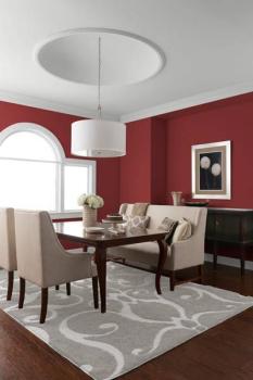 Composition and compound of washable and red color acrylic indoor wall paints