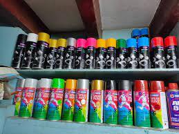 HOW TO MAKE RED COLOR SYNTHETIC AEROSOL SPRAY PAINT
