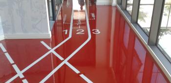 Composition and compound of three component self leveling epoxy flooring
