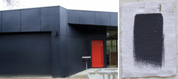 Composition and compound of semi gloss and black acrylic exterior wall paints