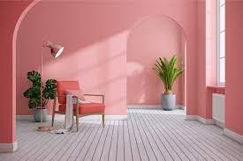 Composition and compound of matt and pink color acrylic interior wall paints