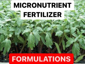 PRODUCTION OF MICRONUTRIENT FERTILIZER | FERTILIZER FORMULATIONS