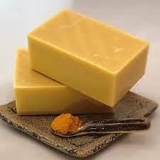 Production process of turmeric soap with formulations