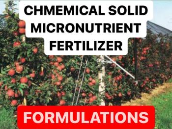 PRODUCTION OF SOLID MICRONUTRIENT FERTILIZER | FORMULAS