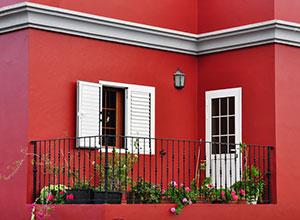 How to make gloss and red color acrylic exterior wall paints